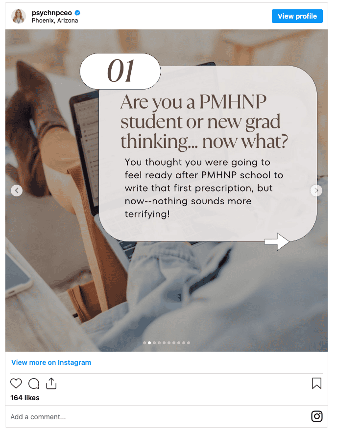 Lindsay Hill PMHNP mentorship example