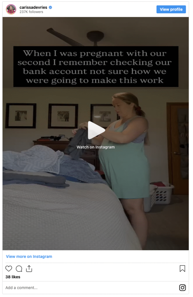 Carissa Devries advice to entrepreneurs