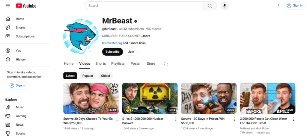 MrBeast tips on how to go viral on YouTube.
