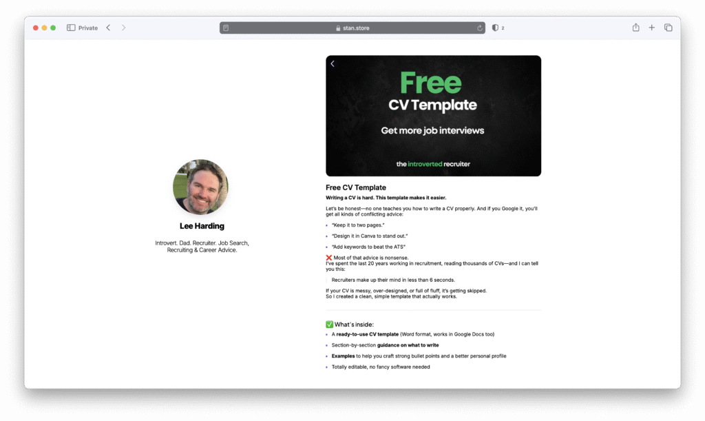 Lee Harding Lead Magnet