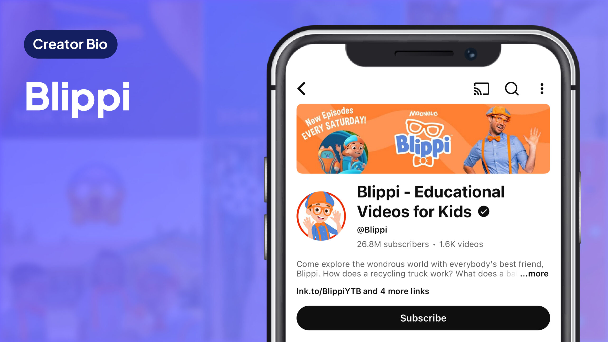Creator Bio Blippi
