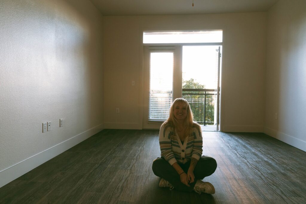 Chelsea Eckler in her new home