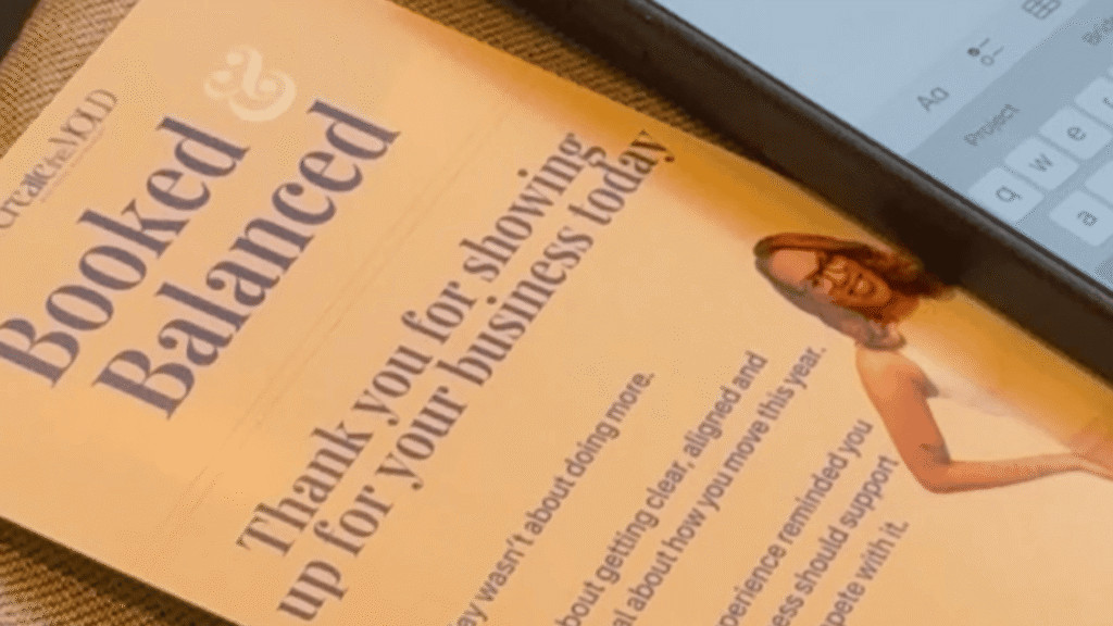 Booked and Balanced Stan Sessions Event