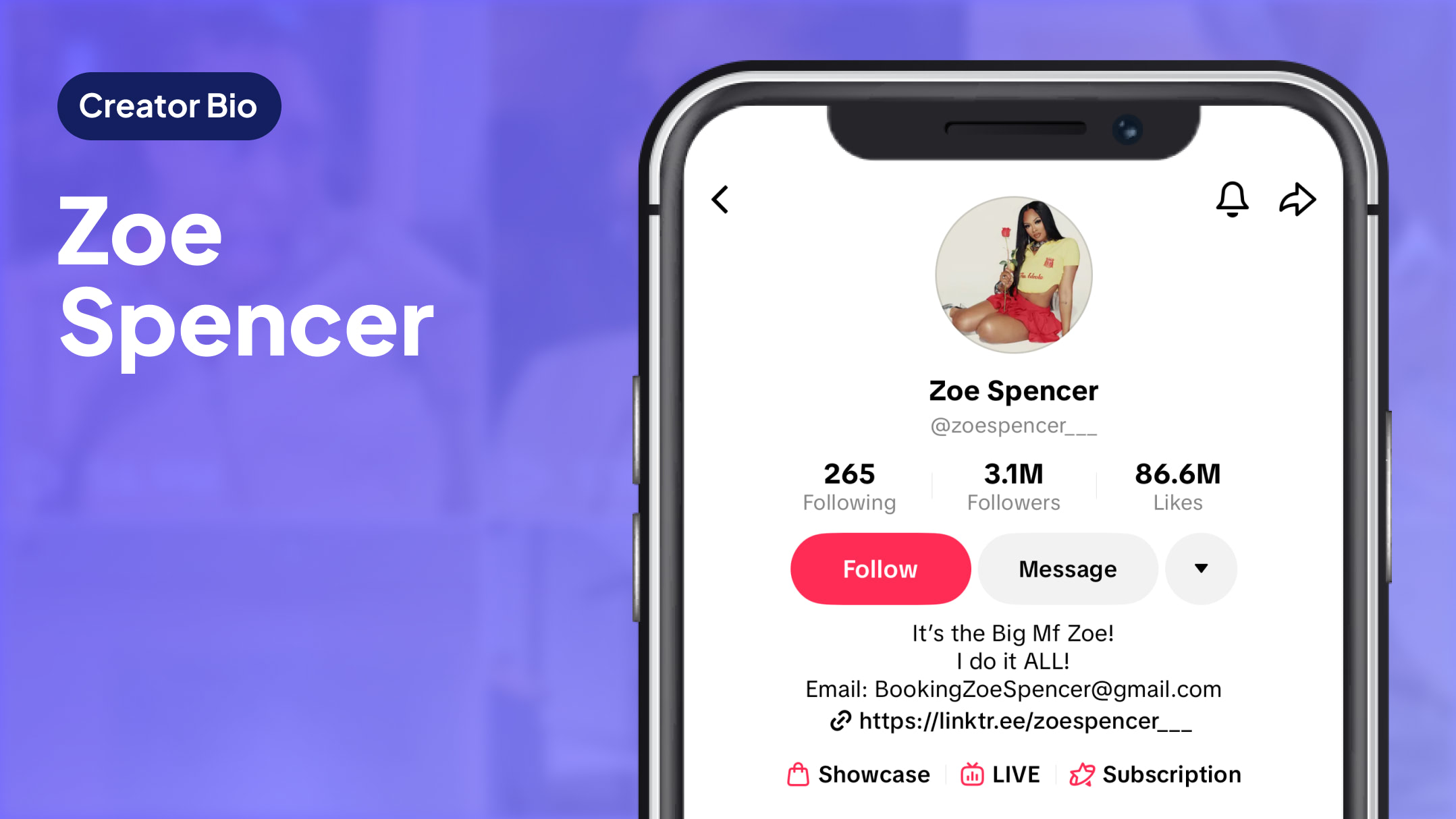 Creator Bio Zoe Spencer