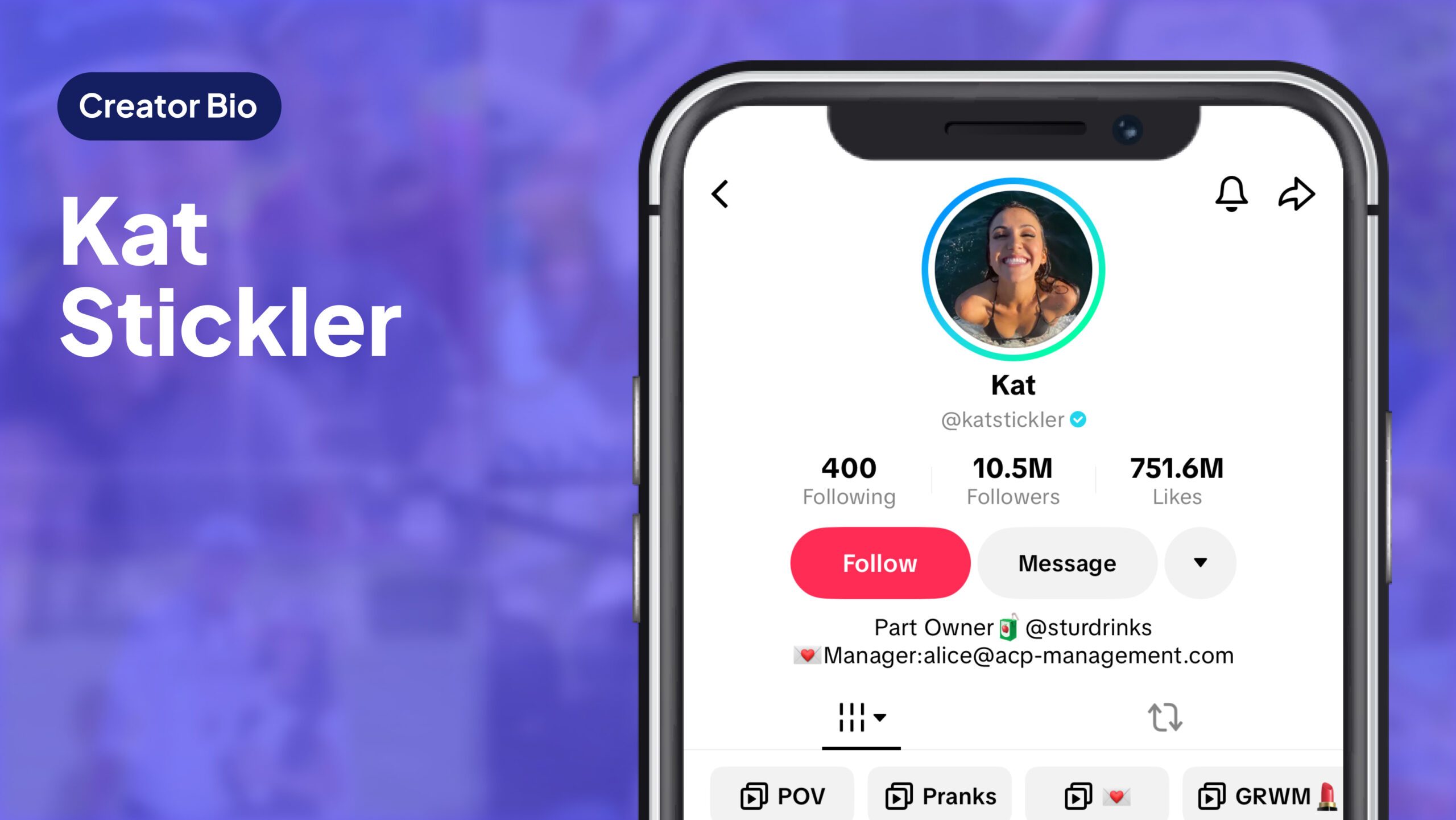 Kat Stickler Creator Bio