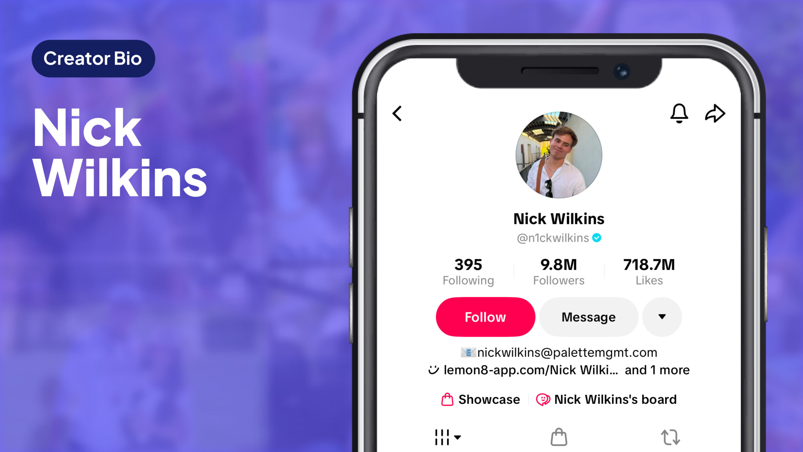 Nick Wilkins Creator Bio