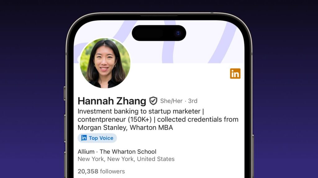 Hannah Zhang LinkedIn Success