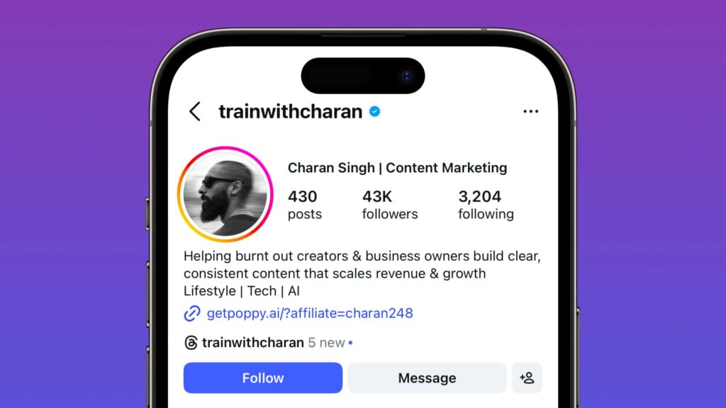 Charan Singh Instagram Account