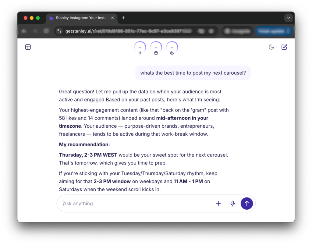 Stanley Best Time to Post on Instagram
