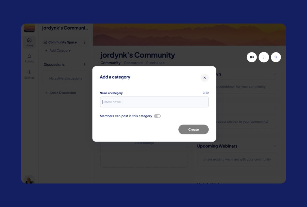 Add Categories to Keep Discussions Organized
