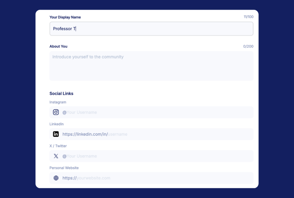 Customize Your Community Settings