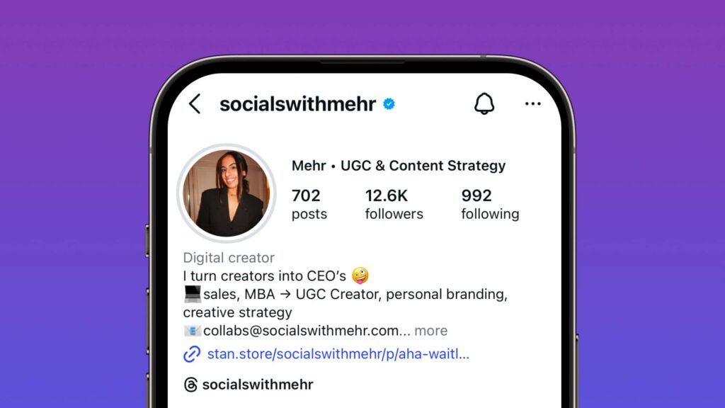 Socials With Mehr Instagram Profile