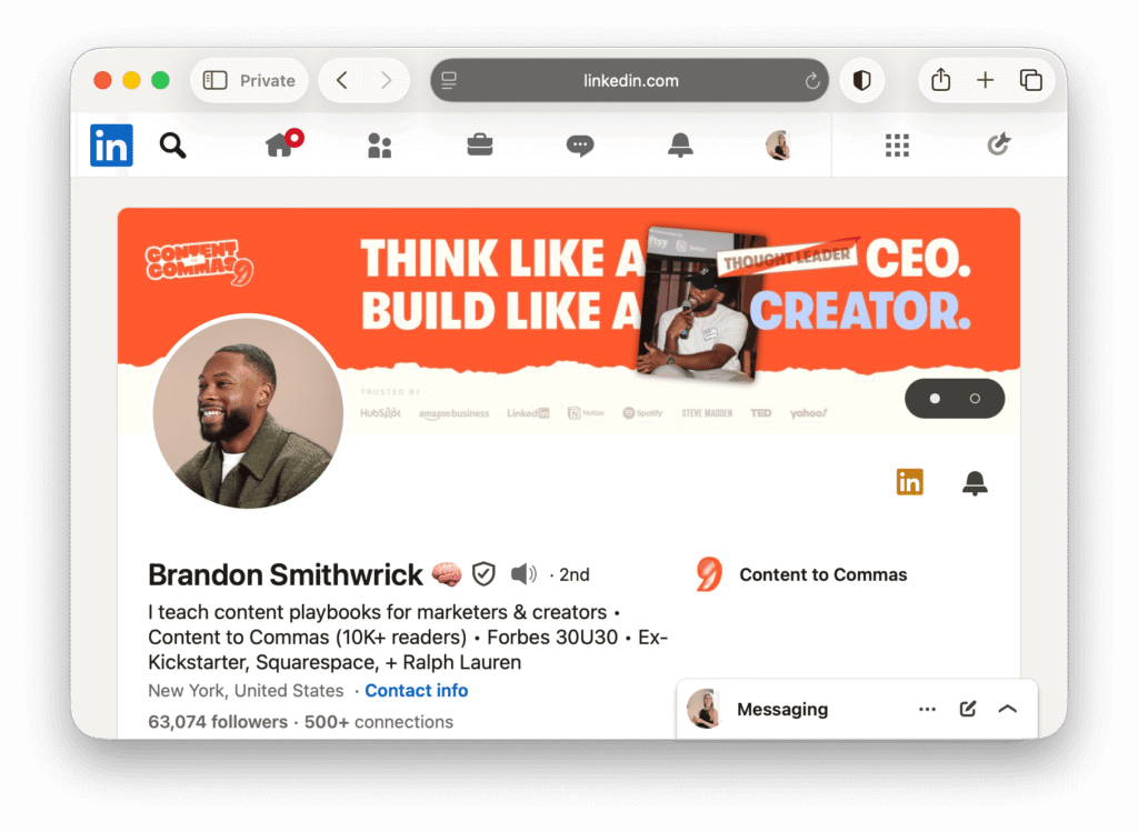 Brandom Smithwrick LinkedIn Profile