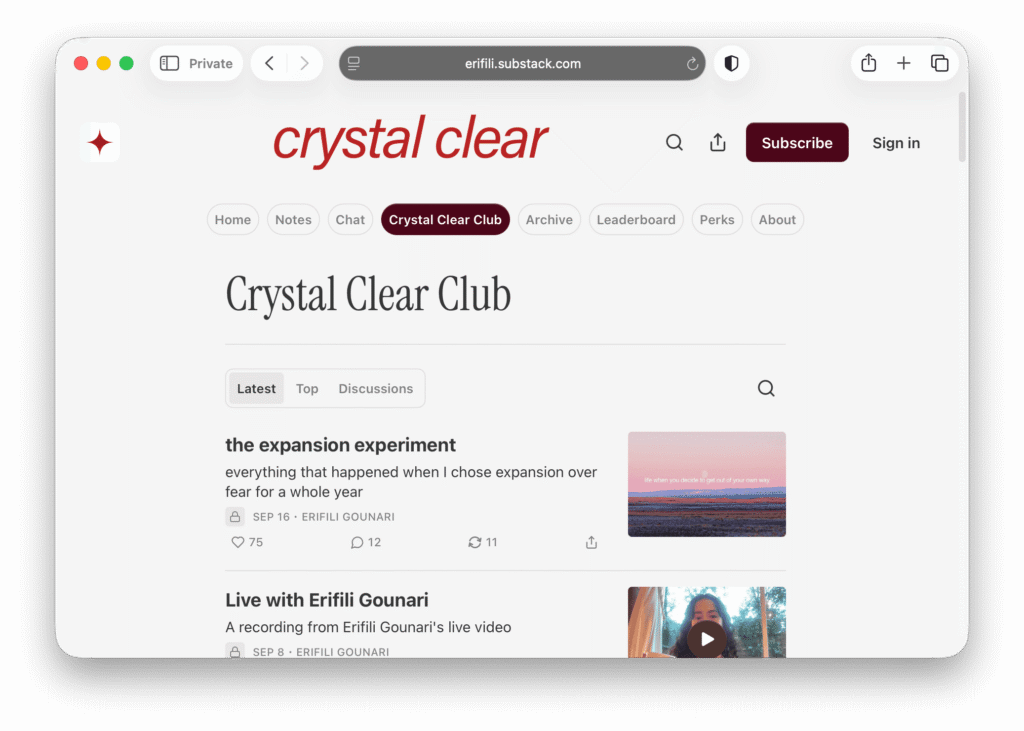 Crystal Clear Club