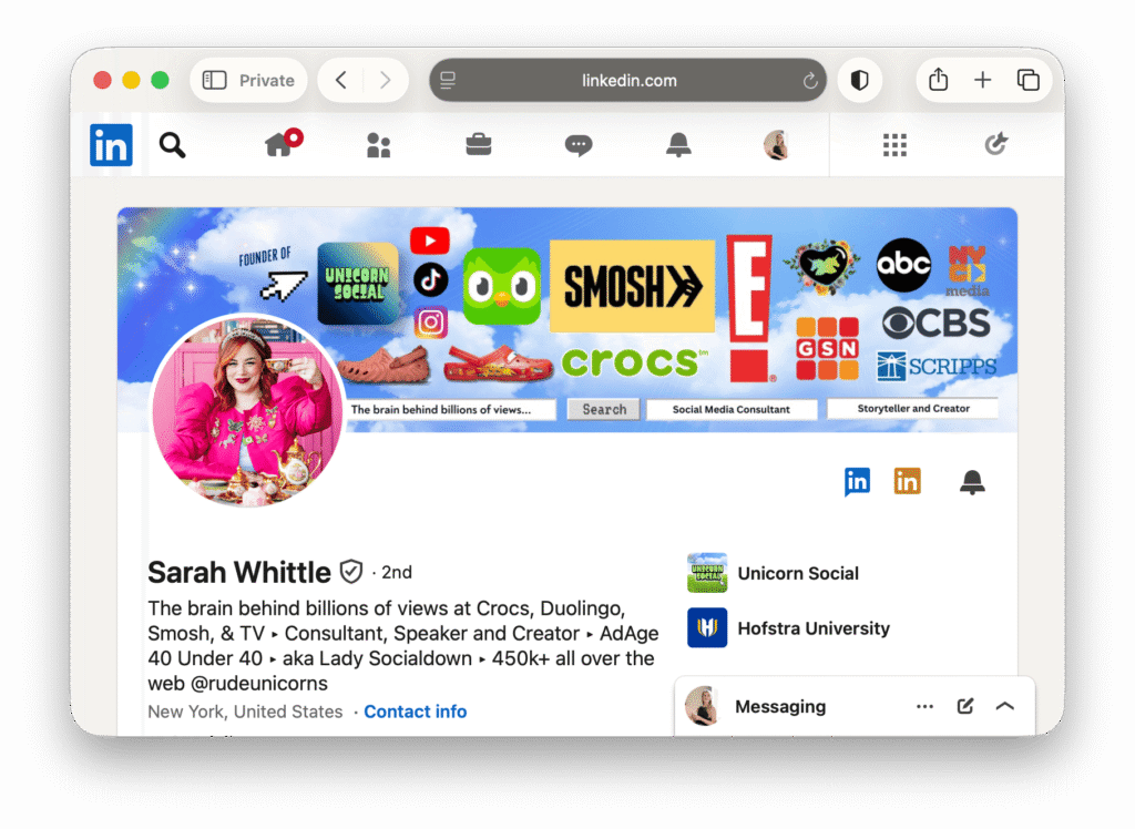 Sarah Wittle LinkedIn Profile