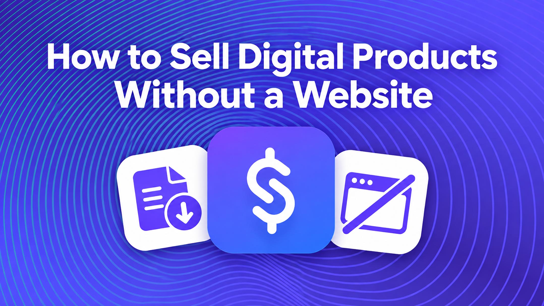 how to sell digital products with a website